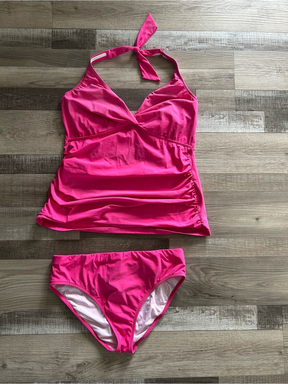 Profile By Gottex Pink Two-Tone Swim Bottoms